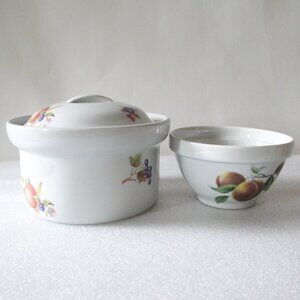 BUNDLE OF 2 BIA CORDON BLEU "CATHERINE" DESIGN DISHES